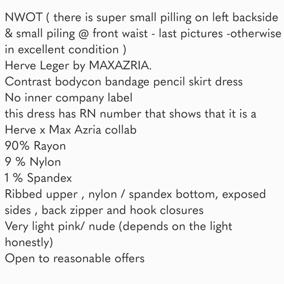 SOLD!!! Herve Léger x Max Azria sz Small bandage bodycon dress - Picture 11 of 11